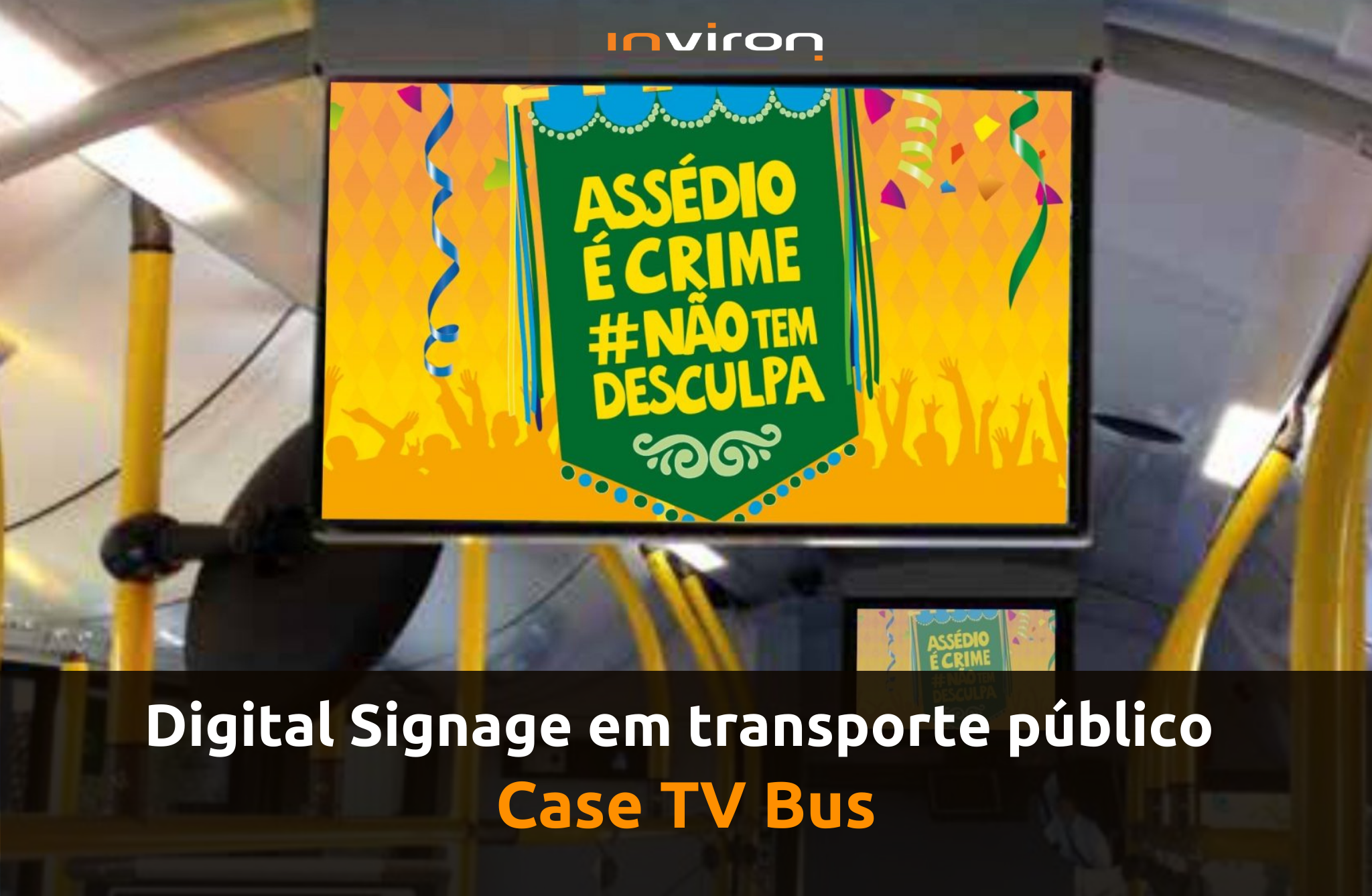 Digital signage em transporte público