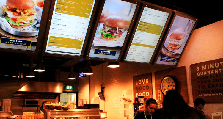 menu board digital