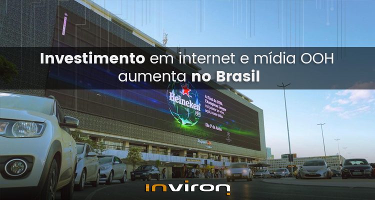 Investimento em internet e mídia OOH