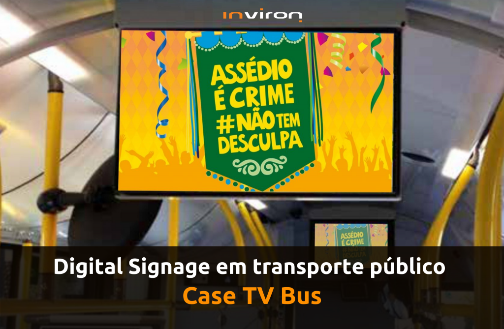 Digital signage em transporte público