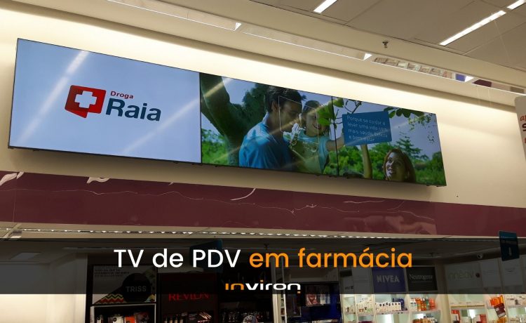 inviron: tv de pdv em farmácia